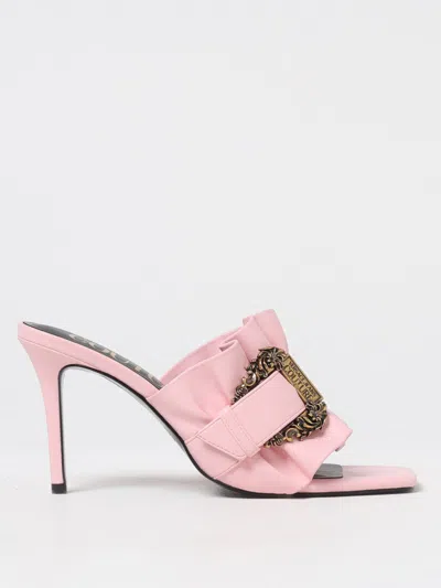 VERSACE JEANS COUTURE HEELED SANDALS VERSACE JEANS COUTURE WOMAN COLOR PINK,G61487010