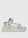 Versace Jeans Couture Sole Sandals With Decorative Logo Strap