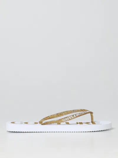 Versace Jeans Couture Flip Flops In Rubber In Multi