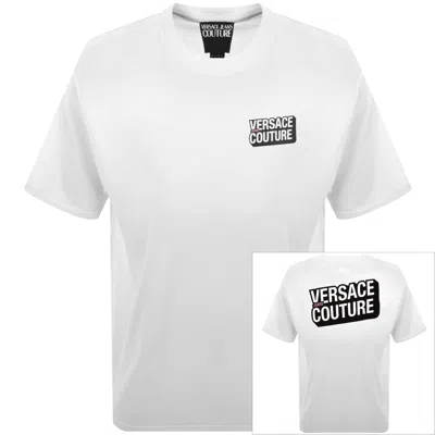 Versace Jeans Couture Flock T Shirt White