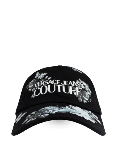 Versace Jeans Couture Floral Butterfly Cap In Multi