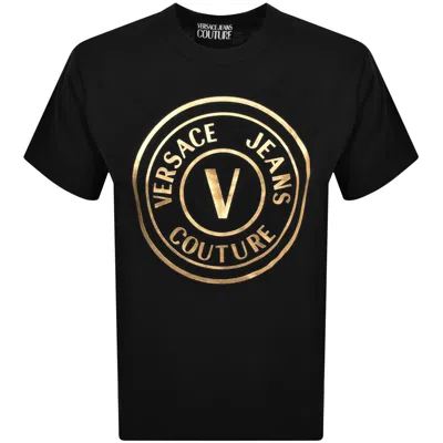 Versace Jeans Couture Foil Logo T Shirt Black