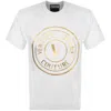 Versace Jeans Couture Logo Printed Crewneck T-shirt In White