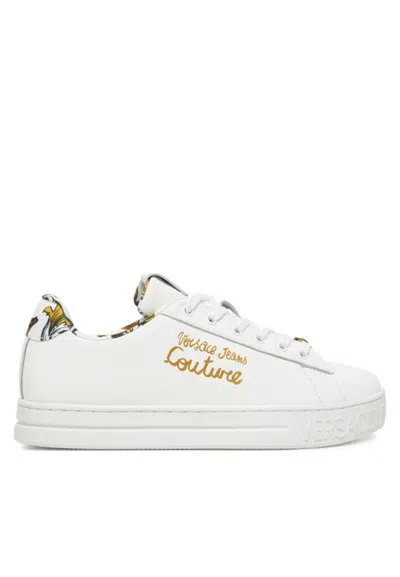 Versace Jeans Couture Fondo Court 88 Dis Sneakers. Skl In Bianco