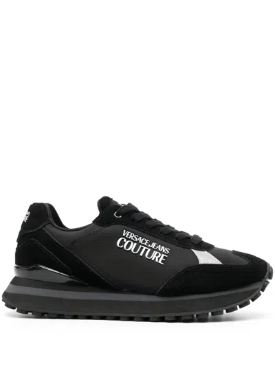 Versace Jeans Couture Fondo Spyke Low-top Sneakers In Black