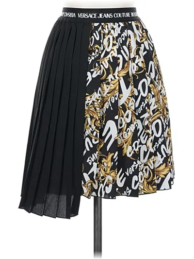 Pre-owned Versace Jeans Couture Formal Skirt In Black