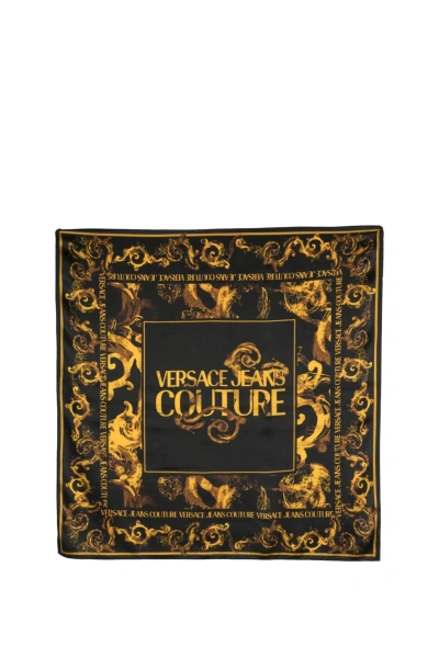 Versace Jeans Couture Foulard In Black/gold