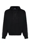 Versace Jeans Couture Full-zip Hoodie With Adjustable Drawstrings And Subtle Branding