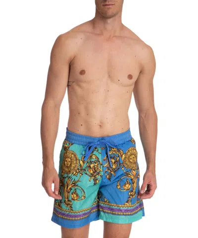 Versace Jeans Couture Garland Sun Track Shorts In Multi