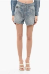 Versace Jeans Couture Glittery Denim Shorts