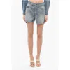 Versace Jeans Couture Glittery Denim Shorts