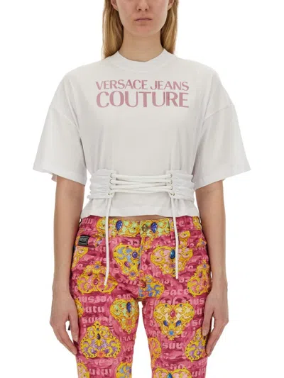 Versace Jeans Couture Glittery In White