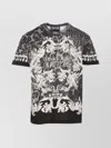Versace Jeans Couture Graphic Animal Print Crew Neck T-shirt In Multi