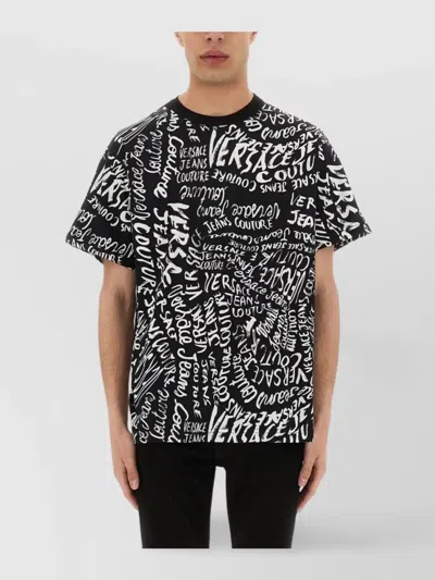 VERSACE JEANS COUTURE GRAPHIC LOGO CREW NECK T-SHIRT