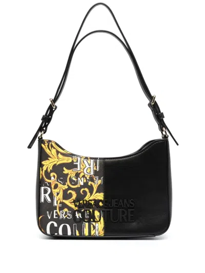 Versace Jeans Couture Schultertasche Mit Grafischem Print In Black
