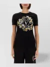 Versace Jeans Couture Graphic Print Crew Neck Fitted T-shirt