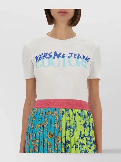 VERSACE JEANS COUTURE GRAPHIC PRINT CREW NECK T-SHIRT