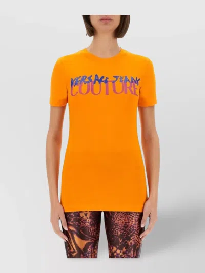 VERSACE JEANS COUTURE GRAPHIC PRINT CREW NECK T-SHIRT