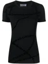Versace Jeans Couture Graphic-print Crew-neck T-shirt In Black