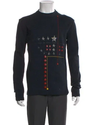 Pre-owned Versace Jeans Couture Graphic Print Crew Neck T-shirt In Black