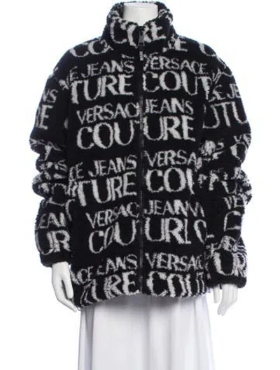 Pre-owned Versace Jeans Couture Graphic Print Jacket In Blue
