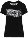 Shop Versace Jeans Couture Graphic Print Logo T-shirt In Cotton