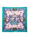 Versace Jeans Couture Graphic-print Scarf In Pink
