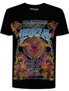 Versace Jeans Couture Fitted T-shirt With Graphic Print And Classic Silhouette In Schwarz