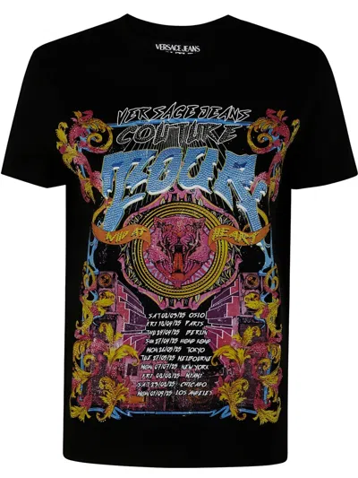 VERSACE JEANS COUTURE GRAPHIC PRINT T-SHIRT