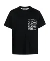 Versace Jeans Couture Graphic Printed Crewneck T-shirt In Black