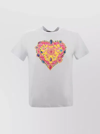 Versace Jeans Couture 76dp613 R Heart Couture T-shirt In White