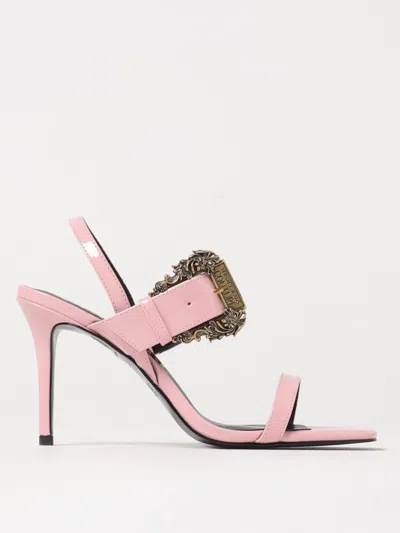 VERSACE JEANS COUTURE HEELED SANDALS VERSACE JEANS COUTURE WOMAN COLOR PINK,G61520010