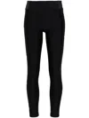 Versace Jeans Couture High-performance Leggings With Stretch Fabric And Detailing In Black