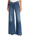 Versace Jeans Couture High Rise Cotton Ocean Jeans In Indigo In Indigo
