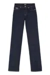Versace Jeans Couture High-rise Slim Fit Jeans In Blue