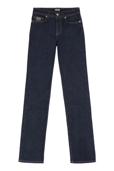 VERSACE JEANS COUTURE VERSACE JEANS COUTURE HIGH-RISE SLIM FIT JEANS