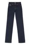 Versace Jeans Couture High-rise Slim Fit Jeans In Blue