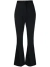 Versace Jeans Couture High-waist Logo-print Strap Trousers In Black