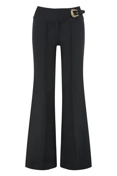 VERSACE JEANS COUTURE VERSACE JEANS COUTURE HIGH-WAIST WIDE-LEG TROUSERS