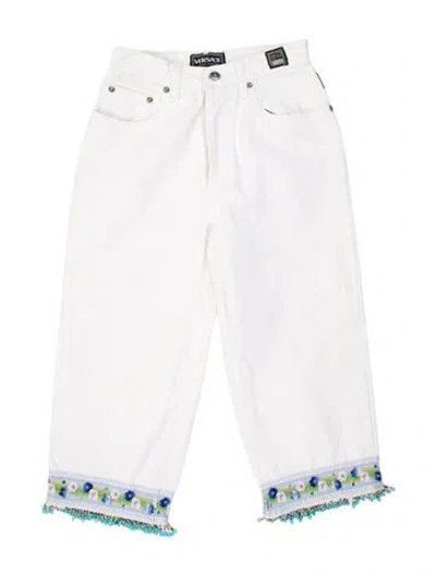 Pre-owned Versace Jeans Couture High-rise Straight Leg Jeans In Multi