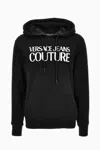Versace Jeans Couture Cotton Hoodie In Black