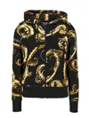 Versace Jeans Couture Zip Chromo Print Sweatshirt In Black