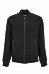 Versace Jeans Couture Logo-trim Zip-up Sweatshirt In Black