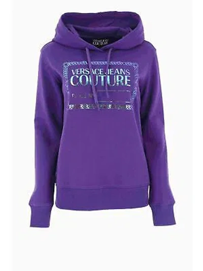 Pre-owned Versace Jeans Couture Hoodie In Purple