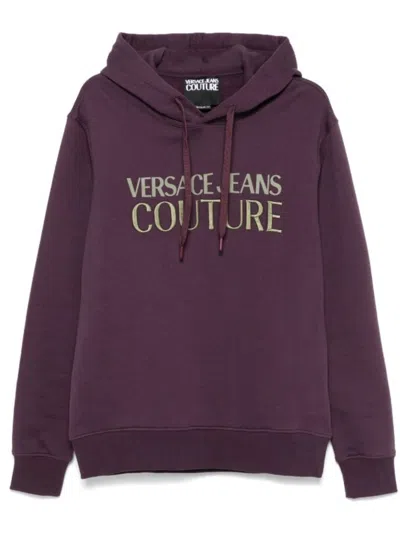 Versace Jeans Couture Hoodie In Purple