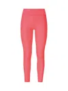 Versace Jeans Couture Logo-tape Cropped Leggings In Hot Pink
