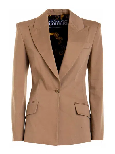 Versace Jeans Couture Jacket In Beige
