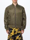Versace Jeans Couture Logo-print Zip-fastening Bomber Jacket In Military