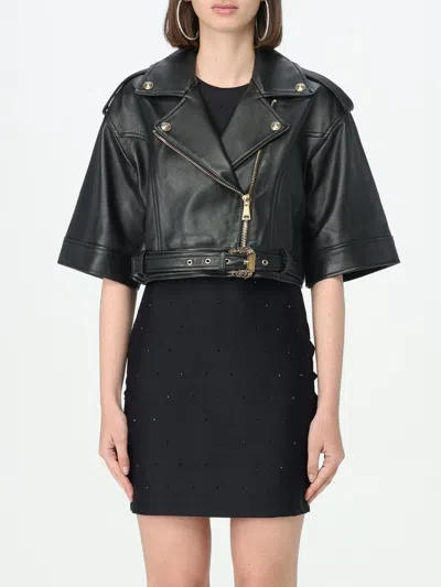 VERSACE JEANS COUTURE JACKET VERSACE JEANS COUTURE WOMAN COLOR BLACK,F61212002