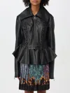 Versace Jeans Couture Jacket  Woman Color Black In Schwarz